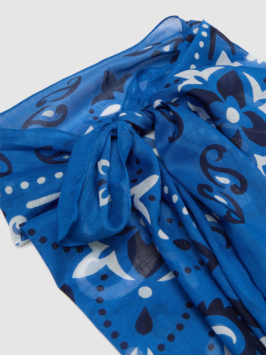 Blue Patterned Piombo Sarong_6