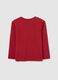 Long-sleeved red cotton shirt_1