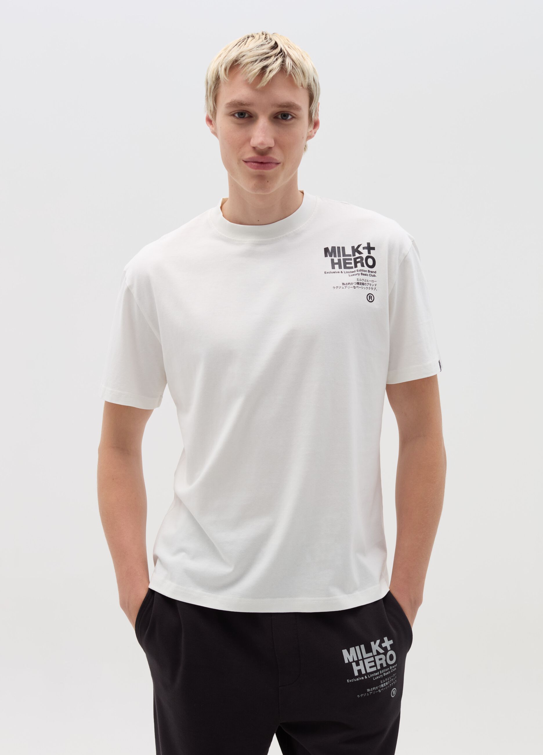 Printed cotton T-shirt