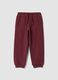 Pantaloni jogger marroni in puro cotone organico relaxed fit_0