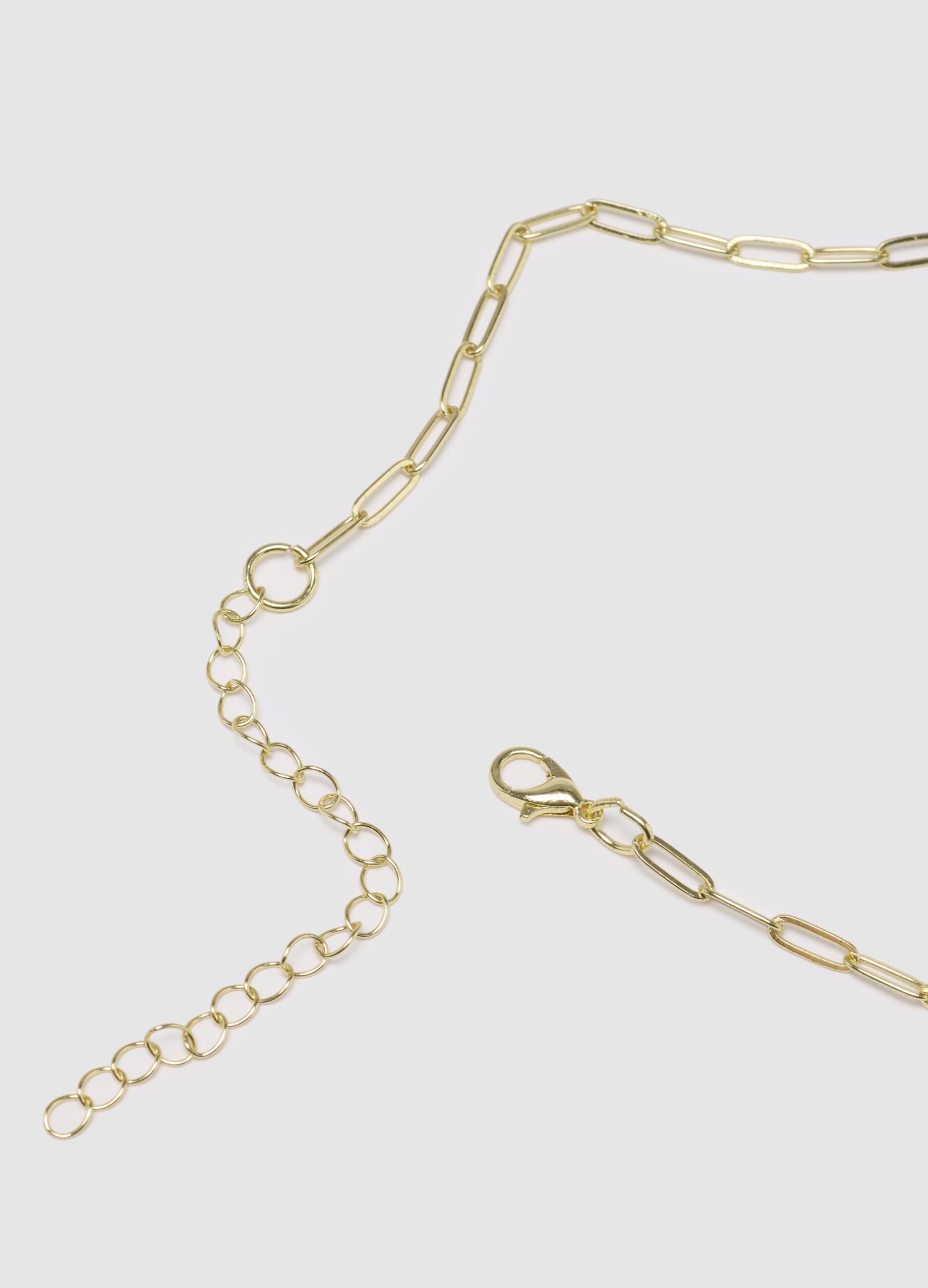 Multicolour steel necklace with pendants