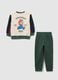 Multicolour sweatshirt and trouser set for kids in cotton blend regular fit_1