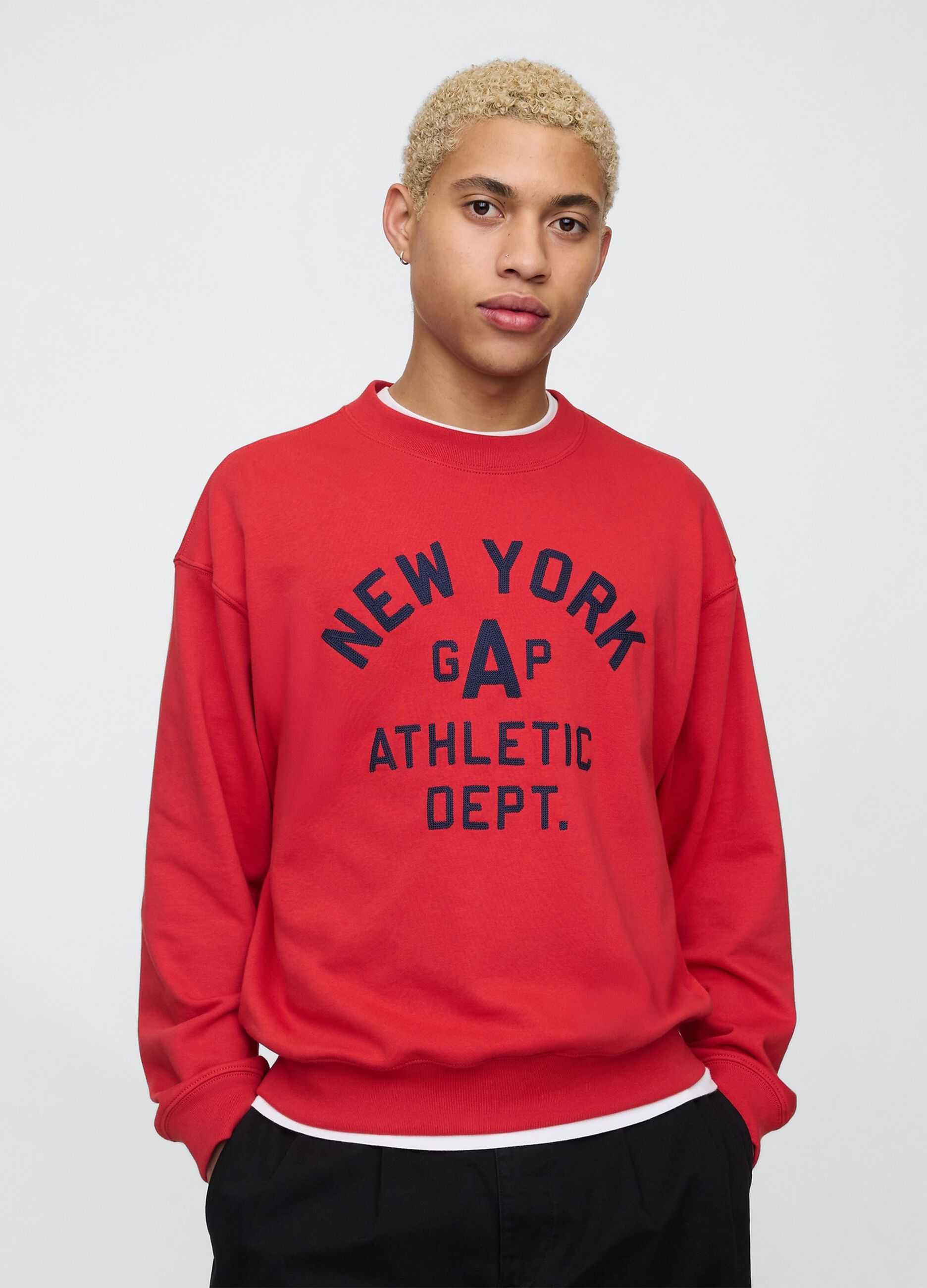 Red Sweatshirt with Gap and New York Print