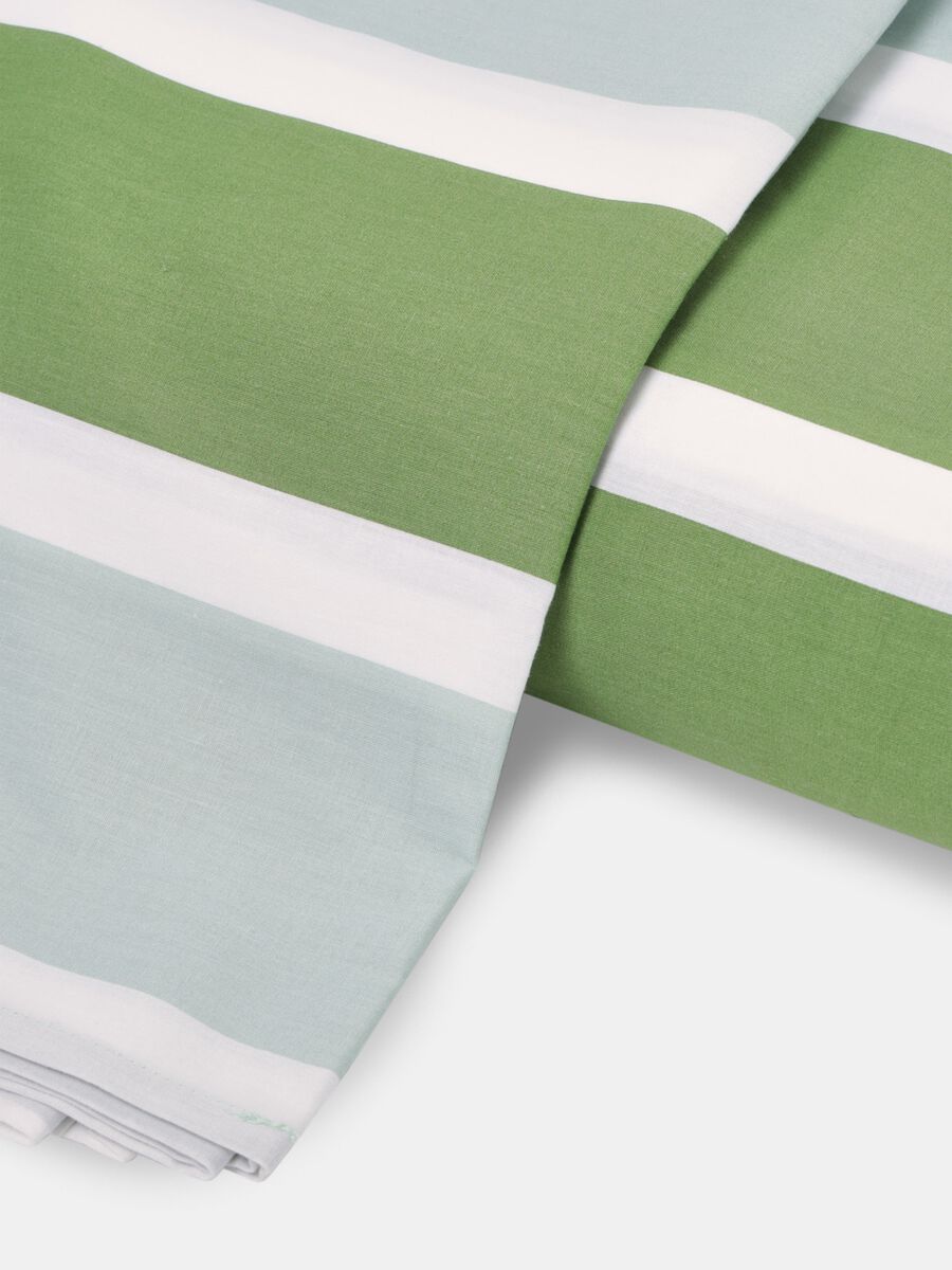 Striped double bed duvet cover in cotton_1