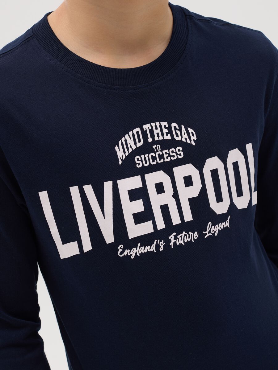 Long-sleeved T-shirt in cotton with print_1
