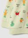 Yellow newborn pyjamas in pure cotton regular fit with prints_3