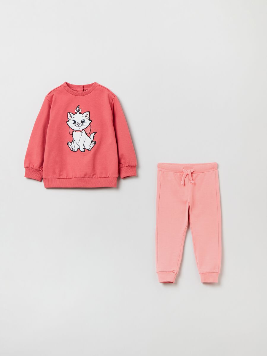 Jogging set in felpa con patch Minu_0