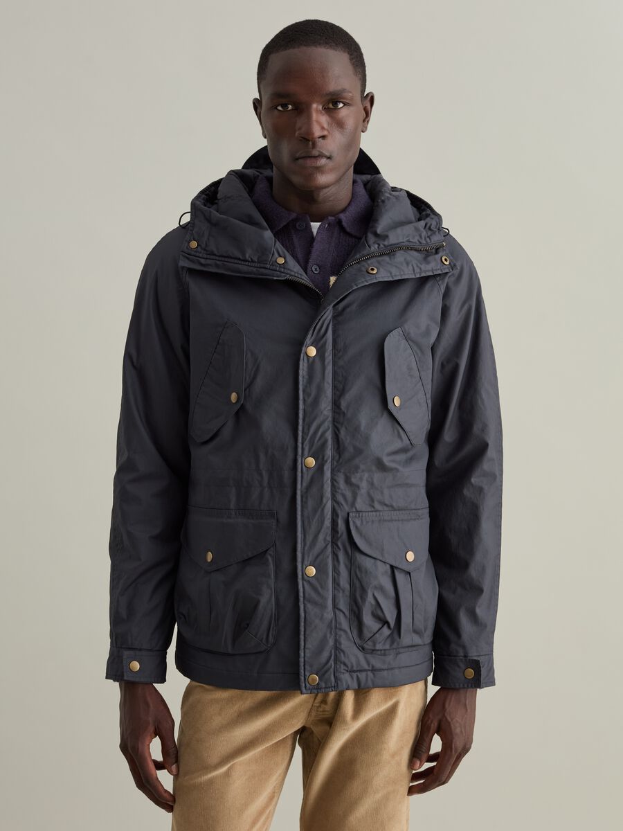 Short jacket with hood_0