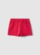 Red stretchy cotton girls shorts regular fit with Minnie_1