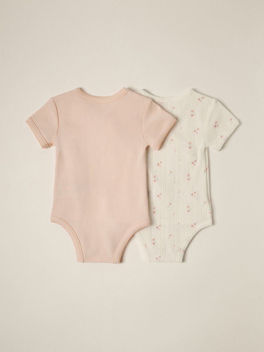 Pack of 2 pure cotton crossover baby bodysuits by IANA_1