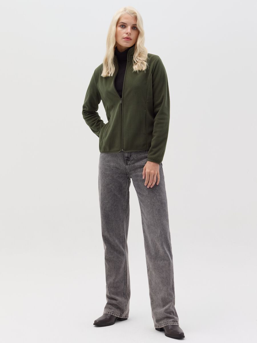 Full-zip in pile a collo alto_1
