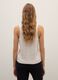 High-neck beige knitted vest regular fit_3