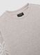 Beige Cotton Blend Regular Fit Sweatshirt with Embroidered Flowers for Girls_3