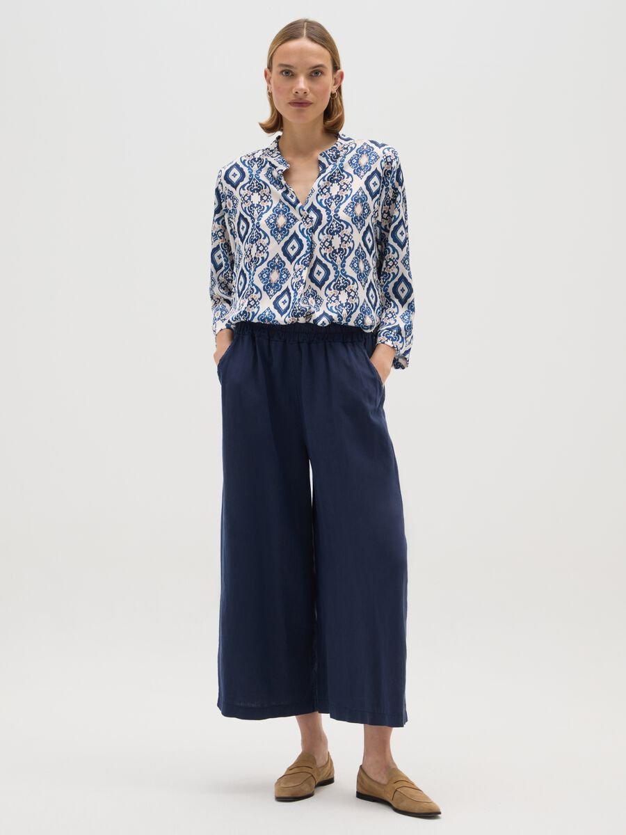 Multicolour regular fit blouse with pattern_1