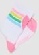 2-pack of pink and white short socks in stretch organic cotton with pattern_2