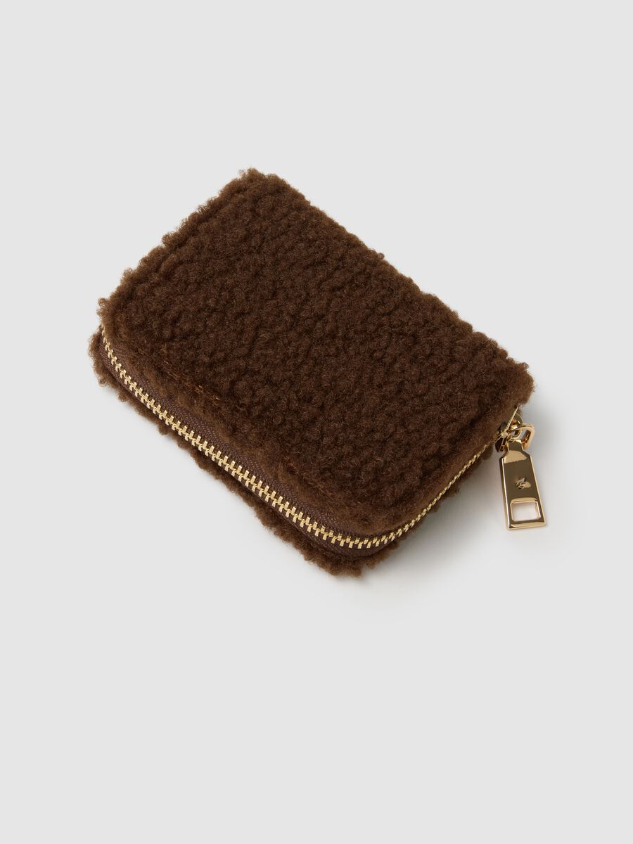 Brown Wallet with Zip_1