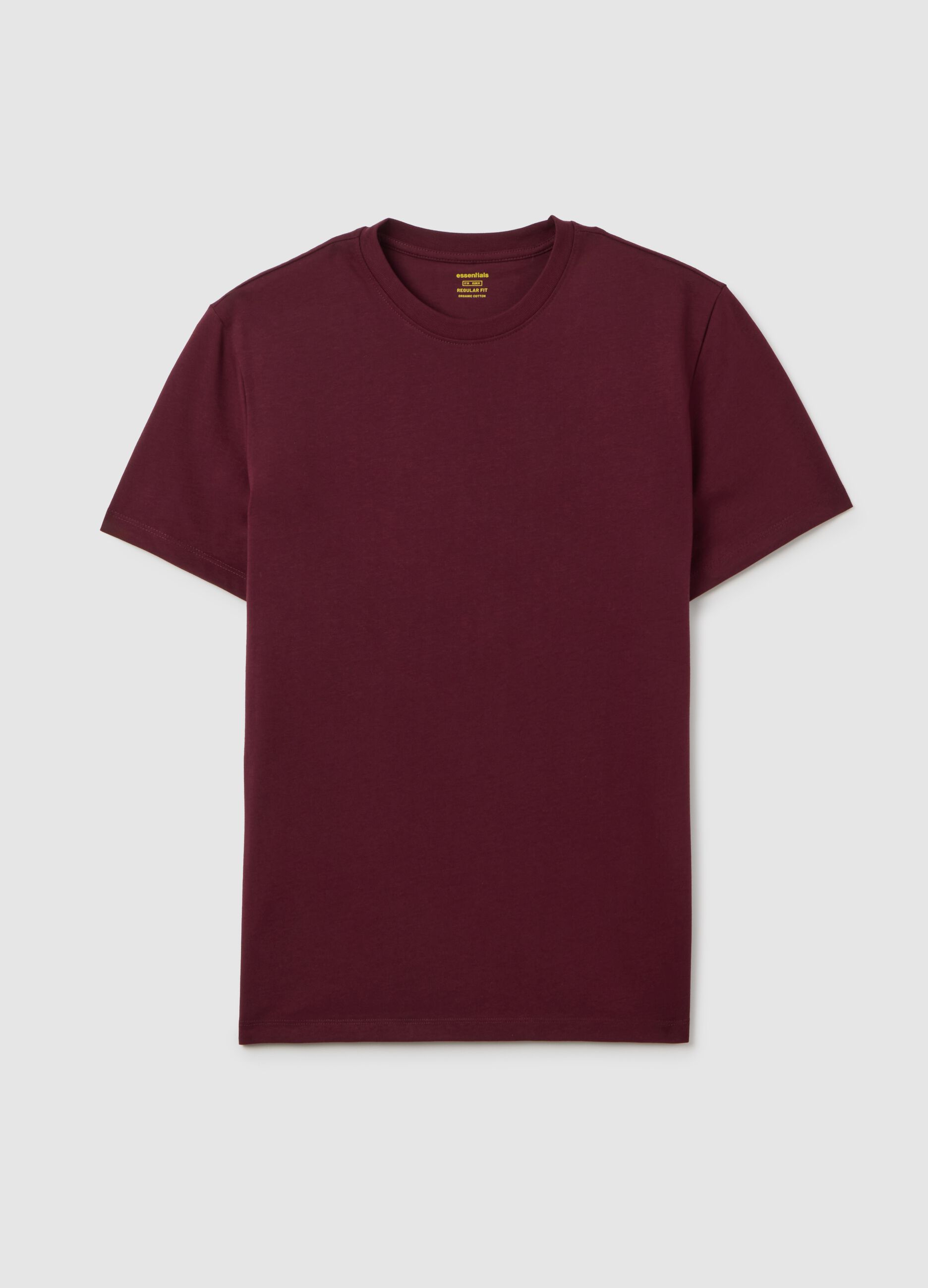 Purple cotton short sleeve t-shirt