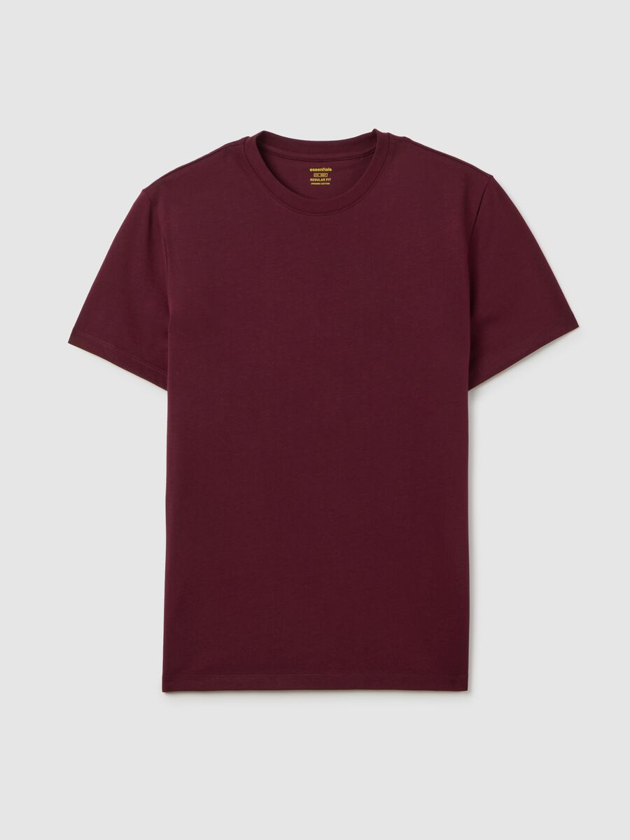 Purple cotton short sleeve t-shirt_4