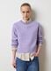 Purple regular fit jumper with decorated collar_2