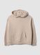 White cotton-blend hoodie sweatshirt, regular fit_3