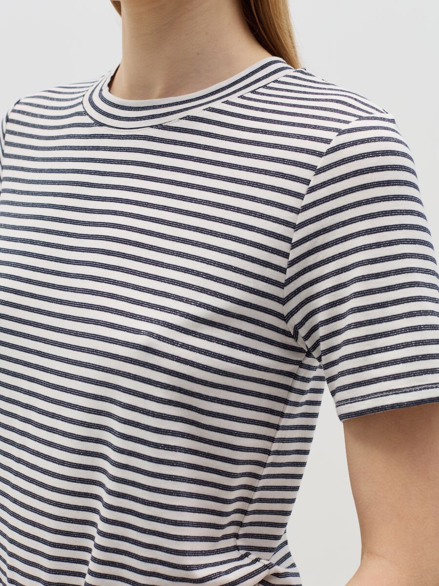 T-shirt with horizontal stripes and lurex_2