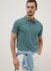Regular fit short sleeve green pure cotton polo_0