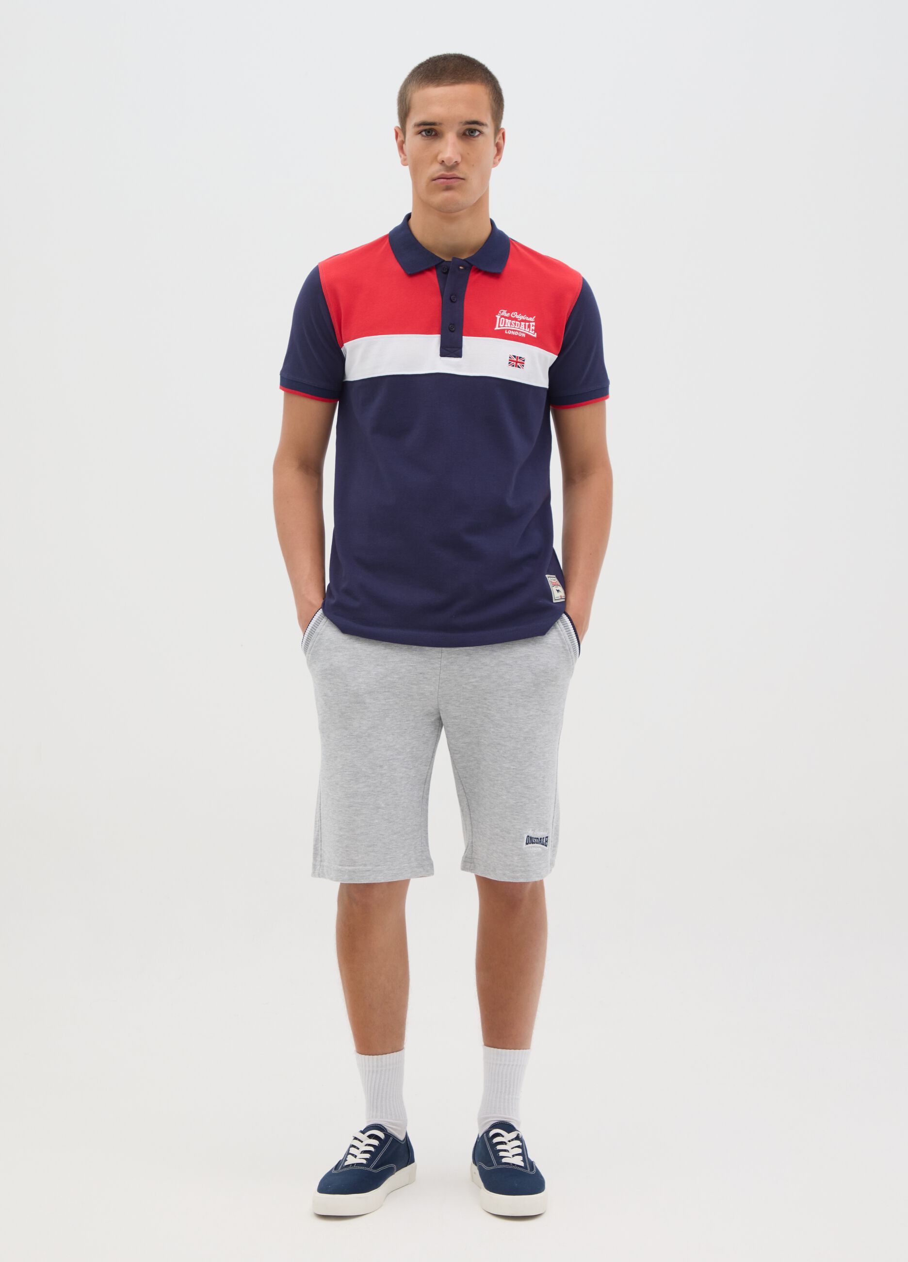 Men's pure cotton multicolour polo