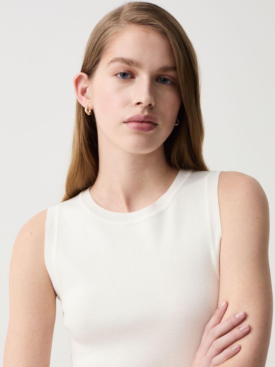 Solid colour tank top_0