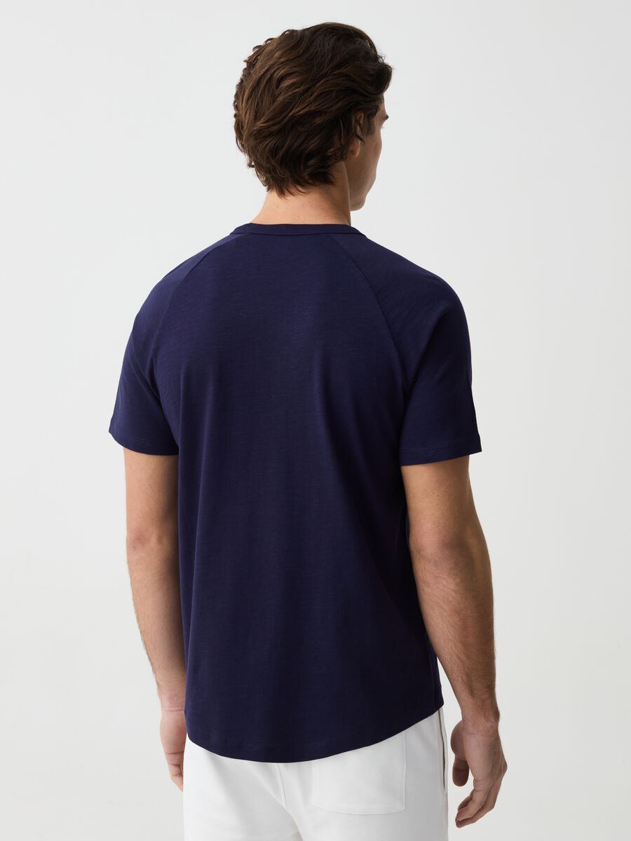 Slub jersey T-shirt with round neck_2