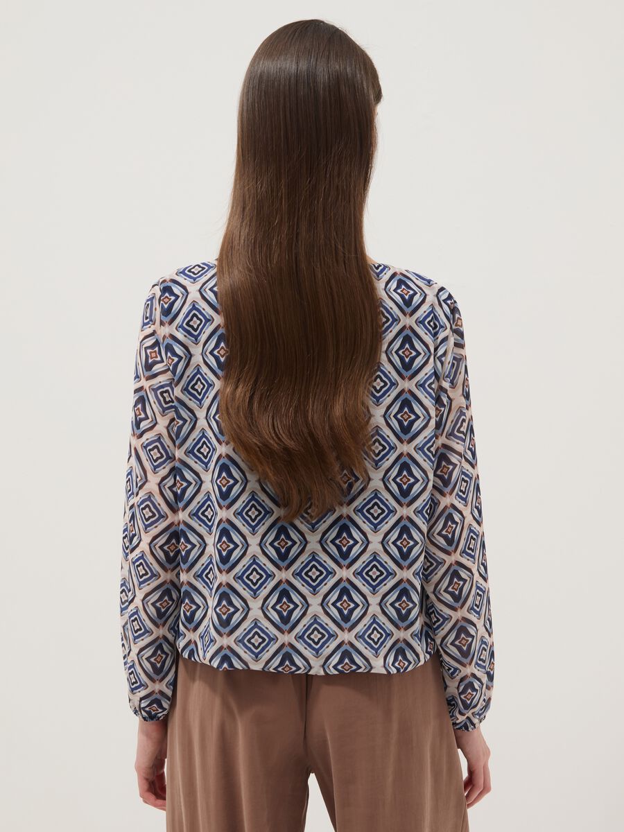 Blusa multicolor a fantasia con maniche lunghe regular fit_3