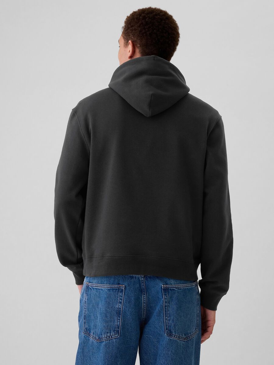 Full-zip sweatshirt with stripe bands and Athletic logo embroidery_2