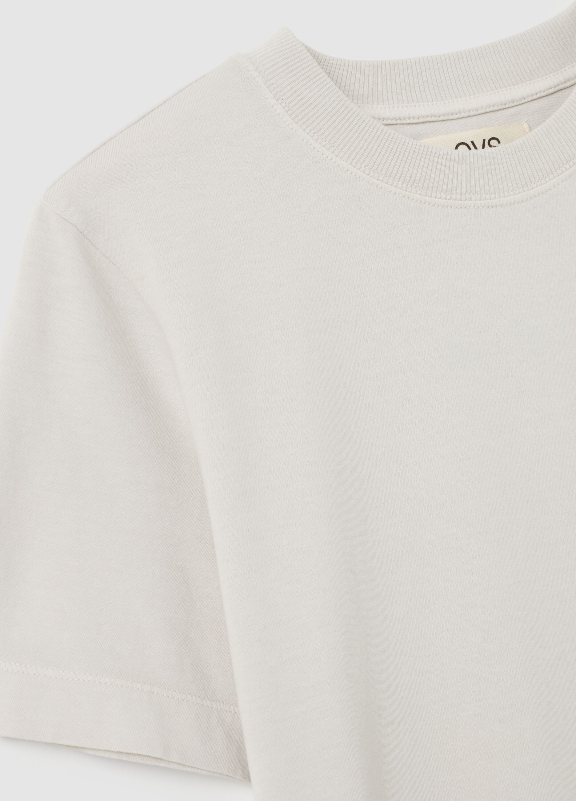White T-shirt in pure Italian cotton regular fit