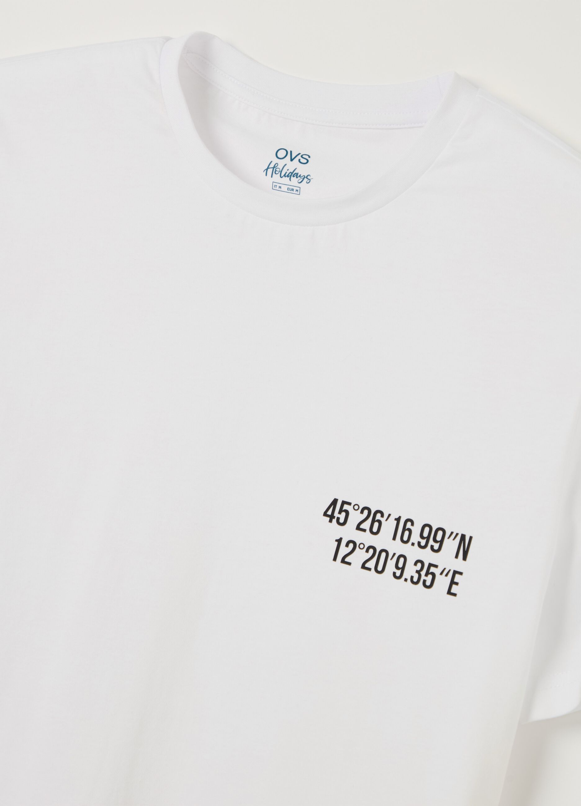 Cotton T-shirt with "Ponte di Rialto" print
