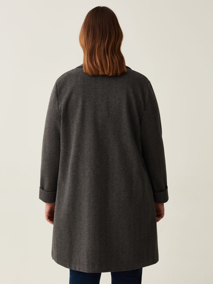 Cappotto aperto con disegnatura Curvy_2