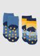 Multi-coloured infant non-slip socks twin-pack in cotton_1