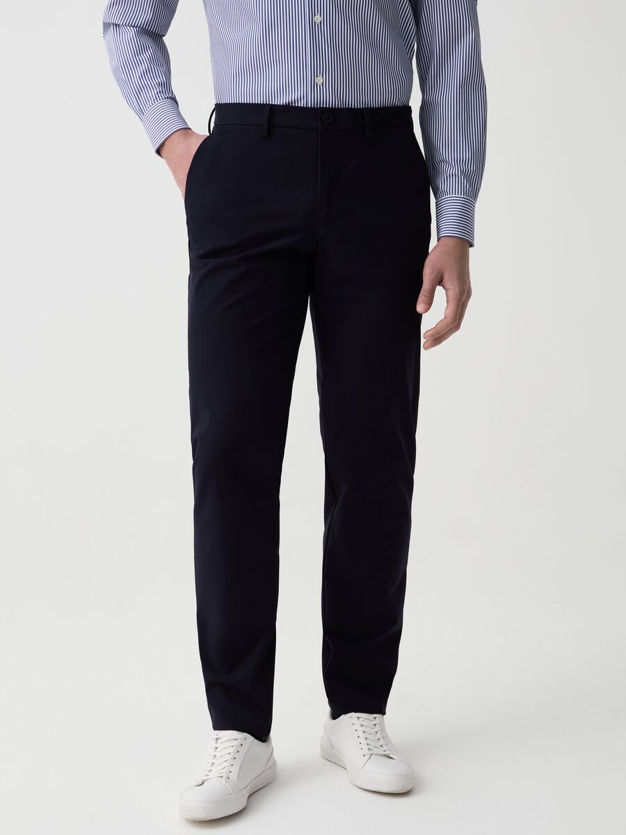 OVS Tech slim-fit stretch trousers_1