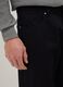 Pantaloni in puro cotone nero regular fit_4