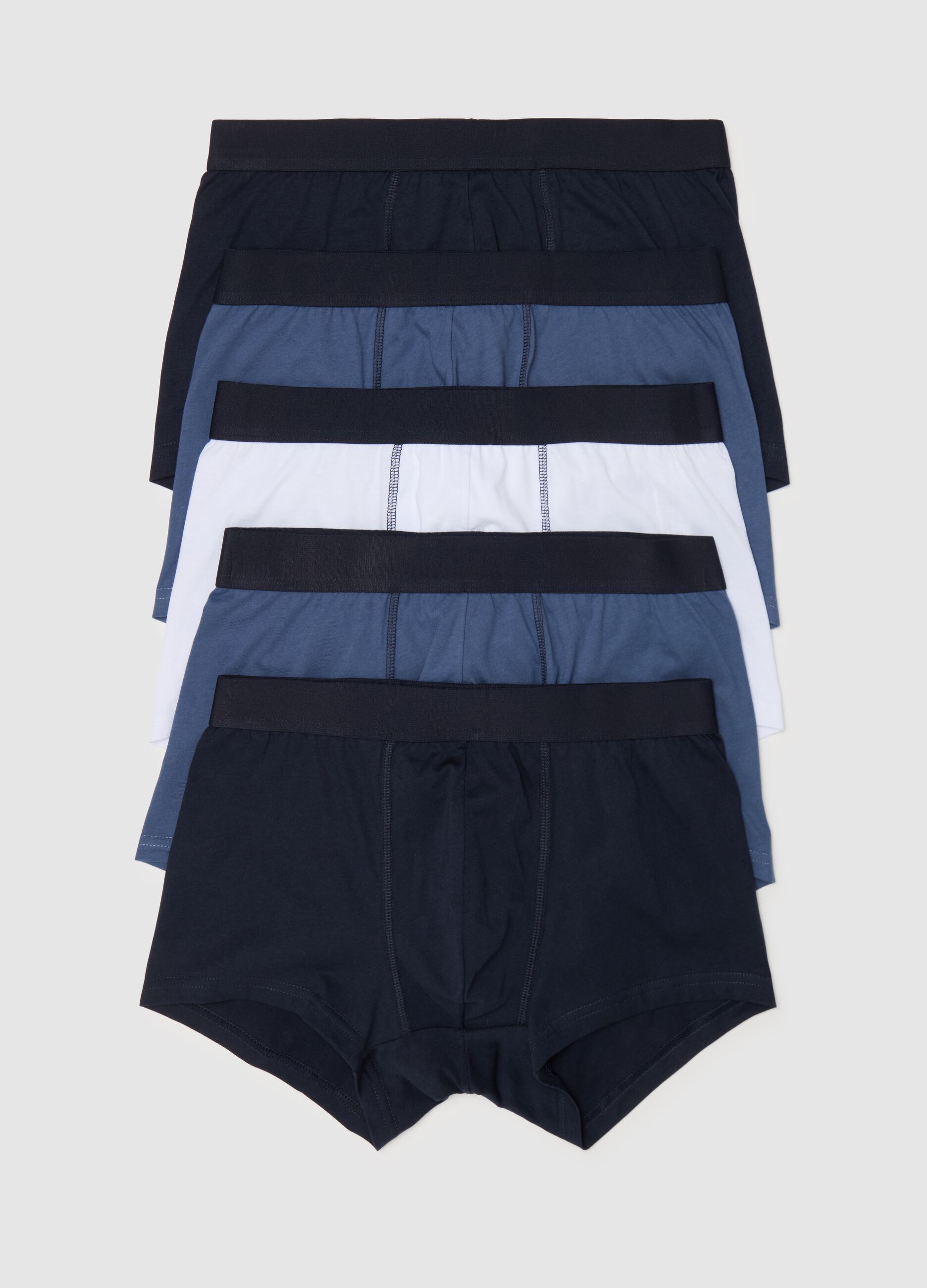 Five-pack cotton boxer shorts