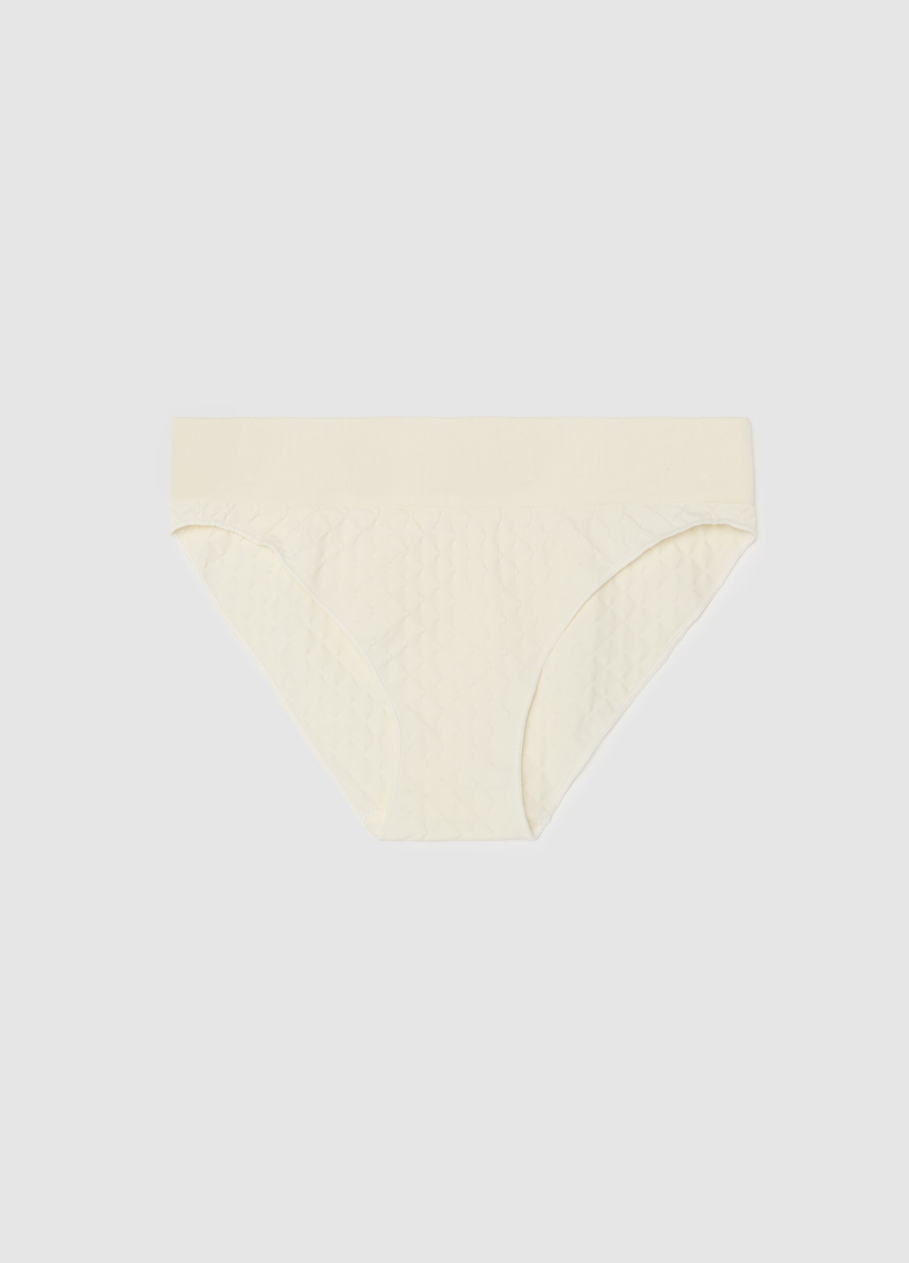 Microfibre briefs with dobby weave