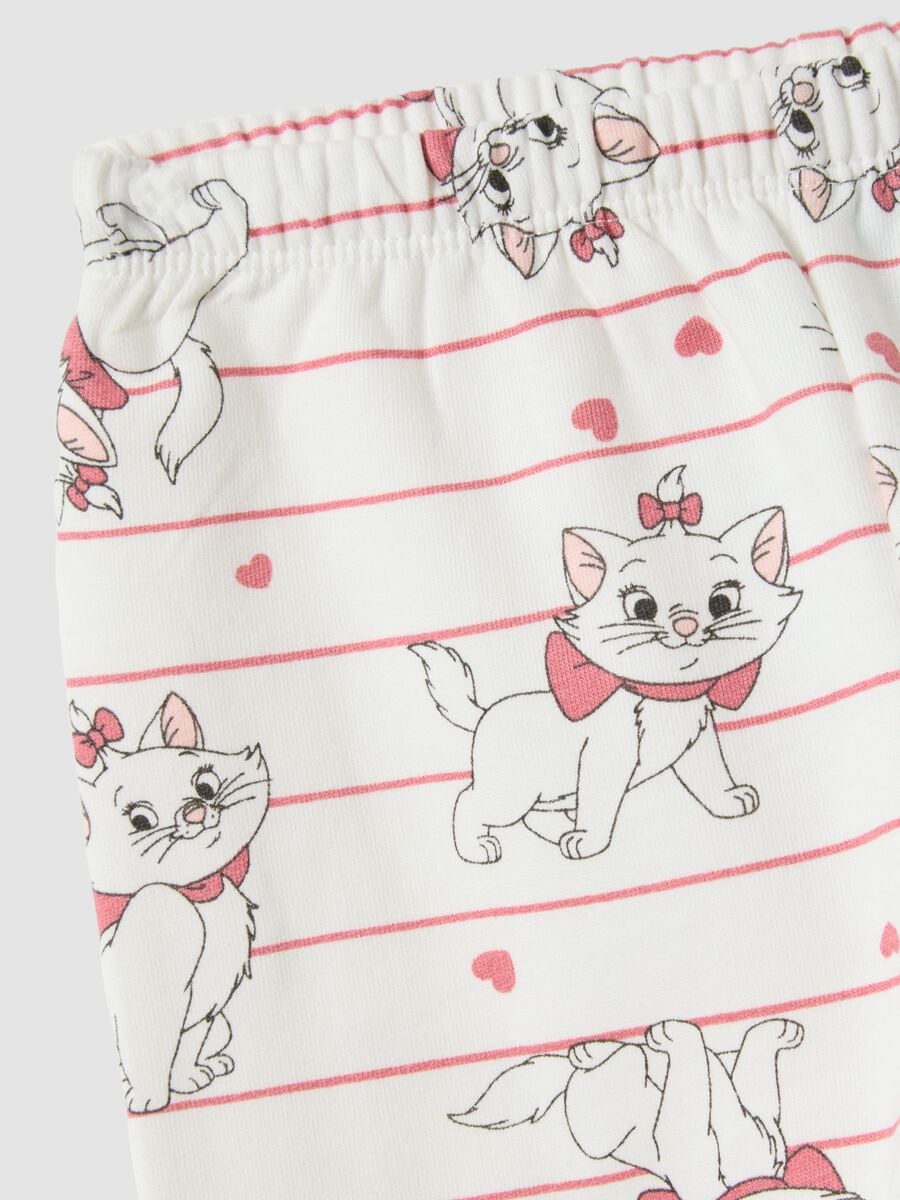 White organic cotton pyjamas with Aristocats print_2
