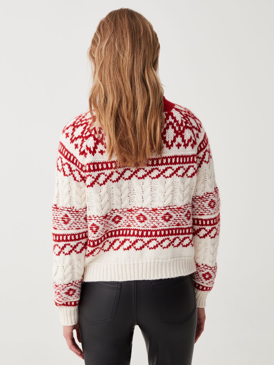 Pullover con disegno norvegese jacquard_2