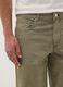 Green stretch cotton five-pocket Bermuda shorts_3