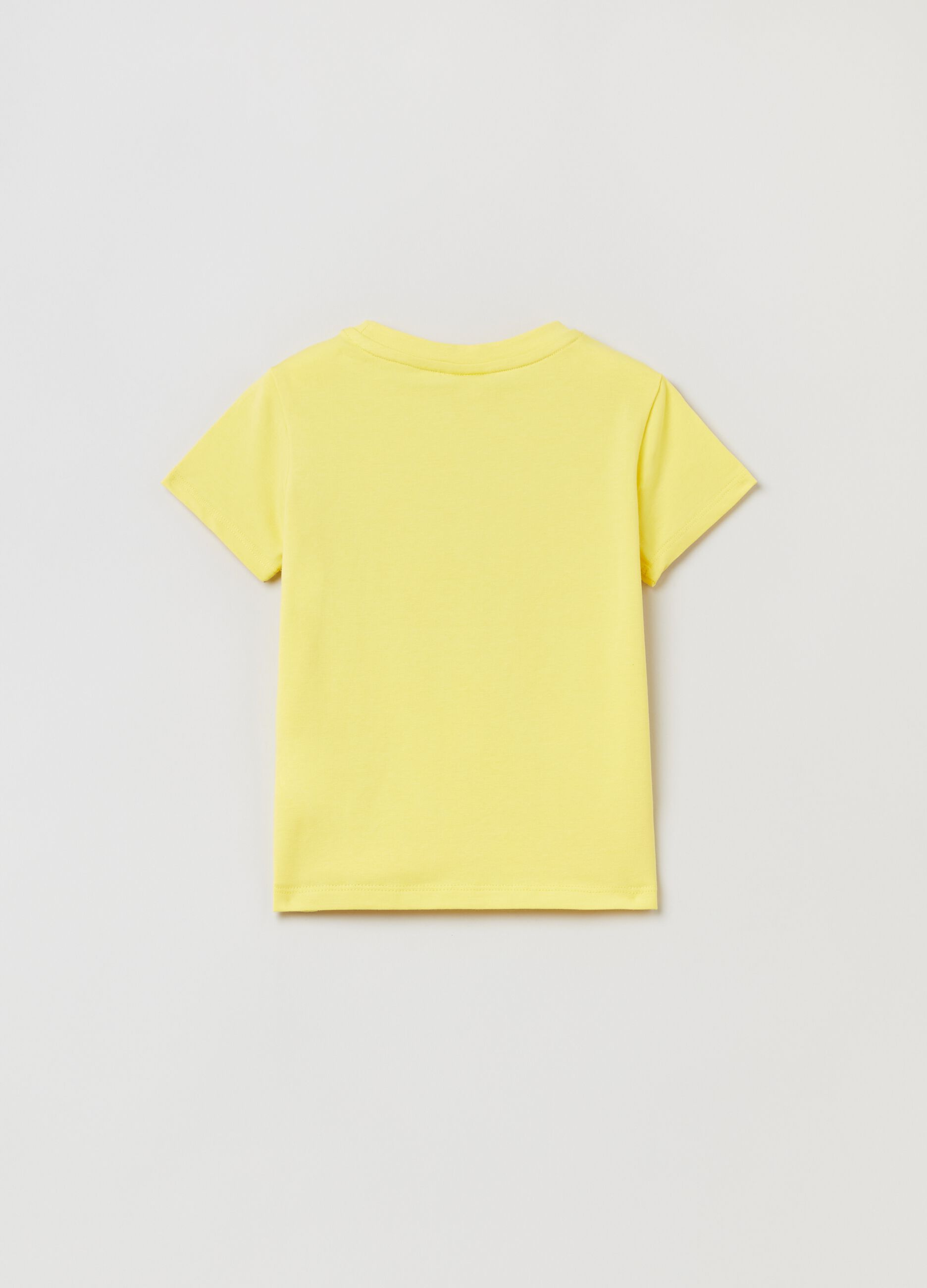 Stretch cotton T-shirt with Tweetie Pie print