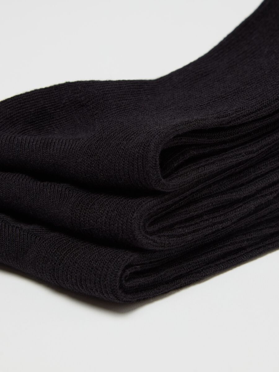 Three-pair pack short socks with gathered edging_2