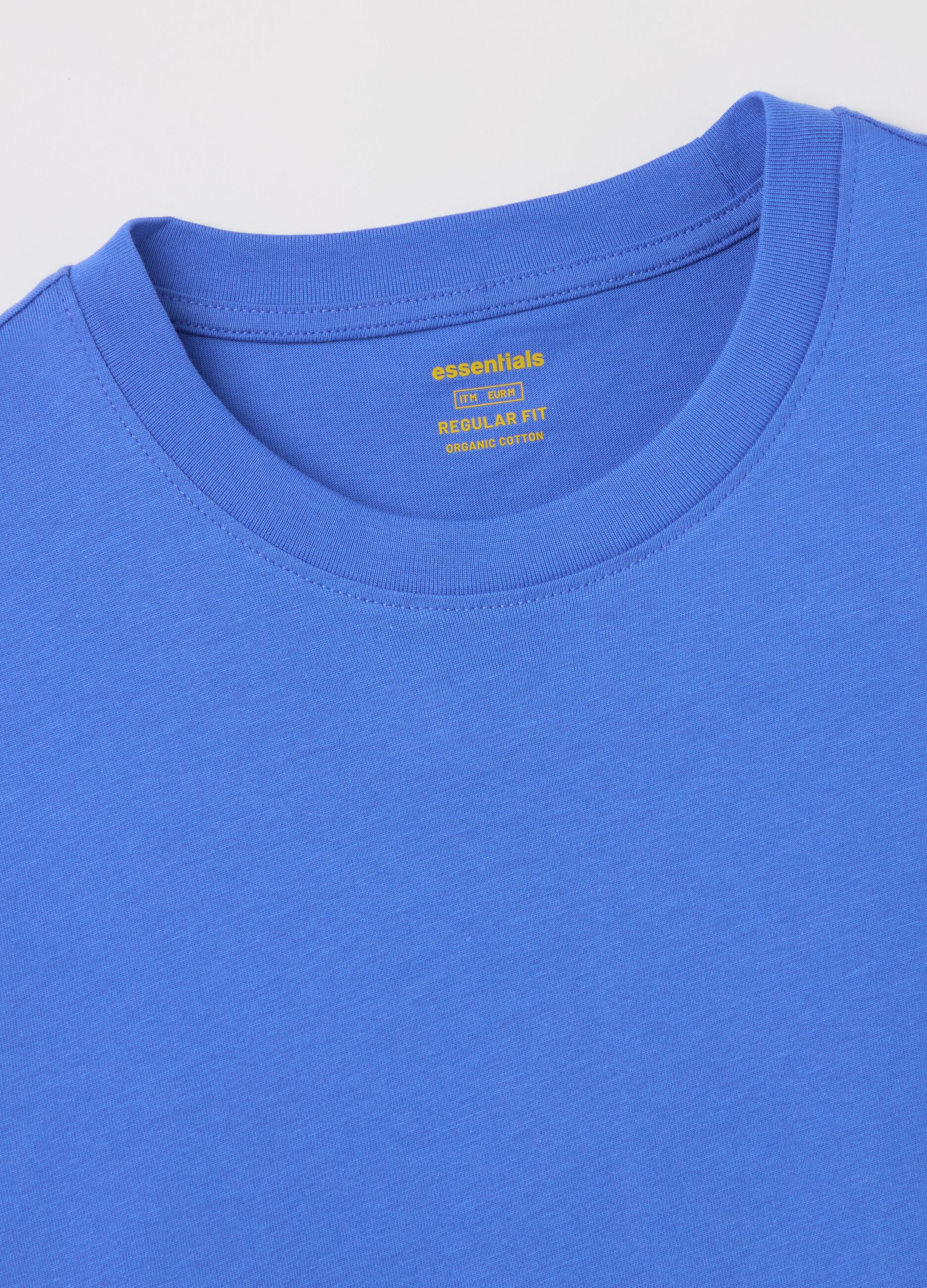 Organic cotton T-shirt with round neck