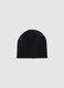 Girls' black stretch cotton cap with Stitch print_1