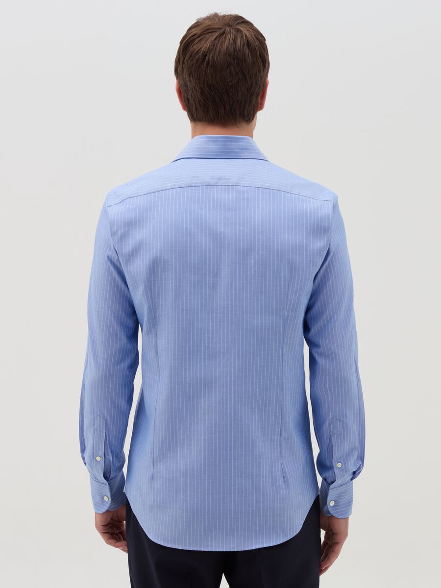 Slim-fit shirt in striped cotton_2
