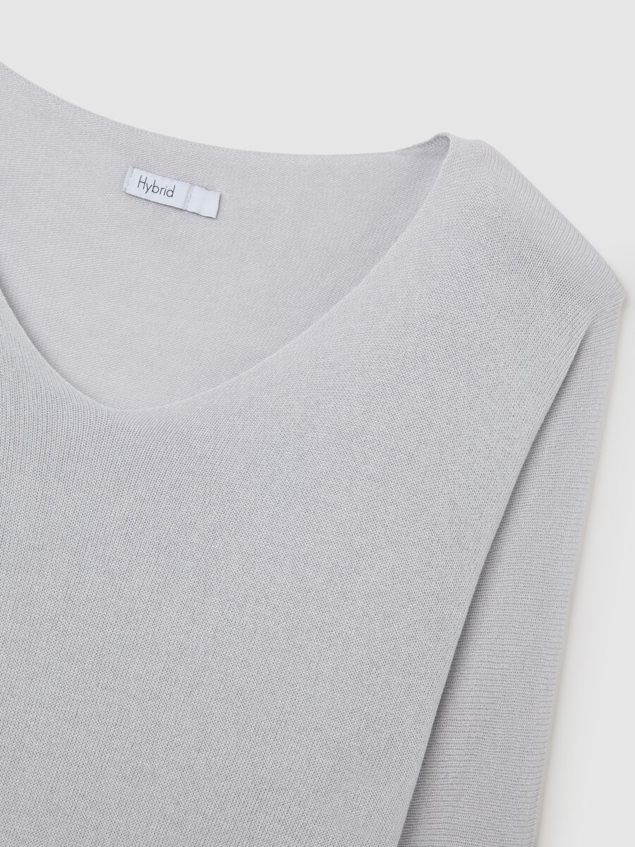 Grey regular fit sweater_5