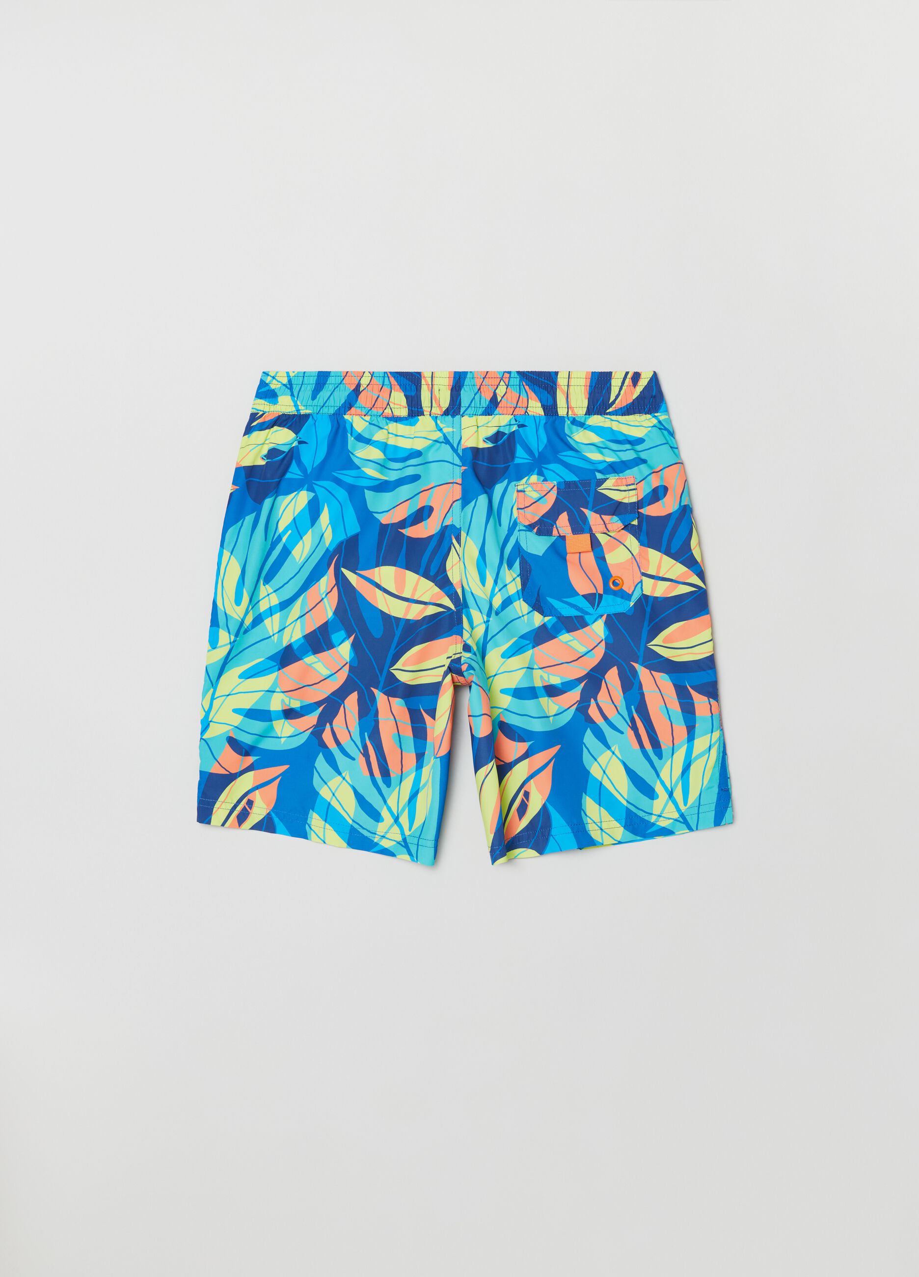 Costume boxer con stampa foliage_1