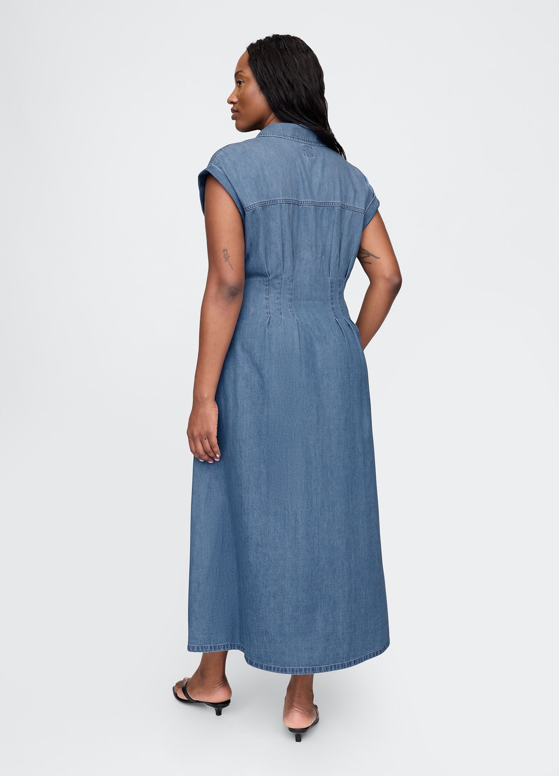 Abito lungo in denim Gap
